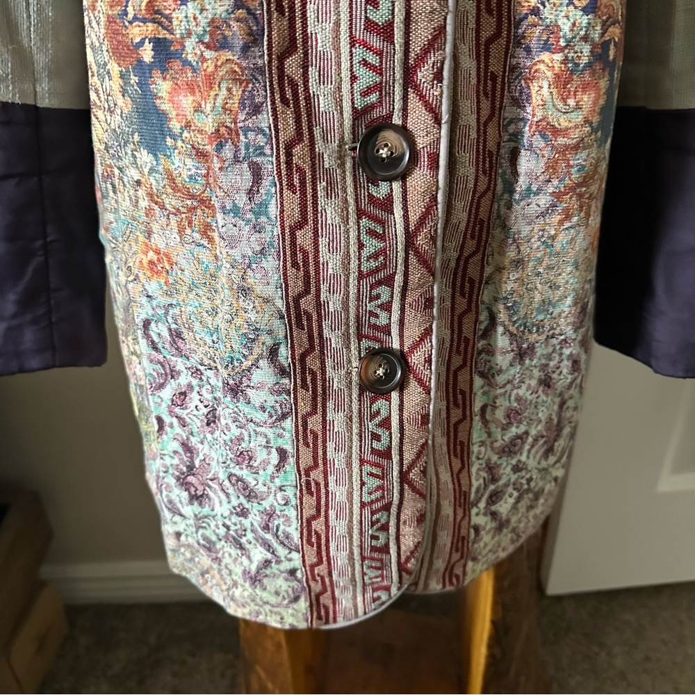 Sundance Floral Tapestry Patchwork Jacket - image 3